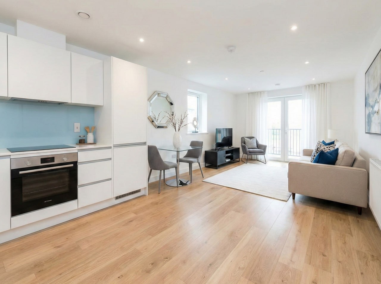 Inside one of the three new flats.