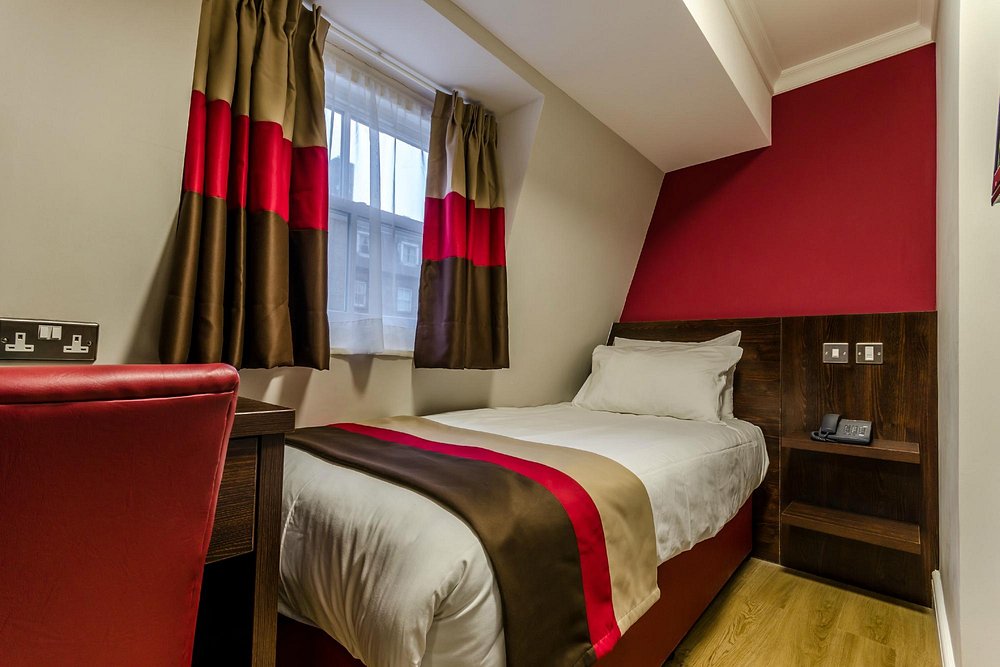 A guest room after refurbishment.